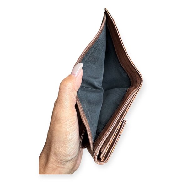 Rare Authentic Prada Printed Leather Wallet | Geometric Motif - Picture 7 of 8